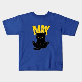 Gloomy black cat Kids T-Shirt